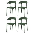 Kit 4 Cadeiras Valéria Rivatti 48,5cm Pp Verde Mata