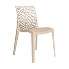 Kit 4 Cadeiras Vazada Em Polipropileno Gruvyer Espresso Móvei