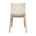 Kit 4 Cadeiras Vazada Em Polipropileno Gruvyer Espresso Móvei