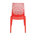 Kit 4 Cadeiras Vazada Em Polipropileno Gruvyer Espresso Móvei