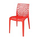 Kit 4 Cadeiras Vazada Em Polipropileno Gruvyer Espresso Móvei