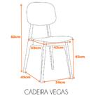 Kit 4 Cadeiras Vegas Cátia Fratini Em Polipropileno Cor Preto