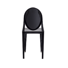 Kit 4 Cadeiras Victoria Ghost Preta