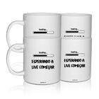 Kit 4 Canecas Brancas Personalizadas Criativas Para Live