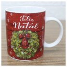 Kit 4 Canecas De Natal Feliz Natal 350ml Cerâmica
