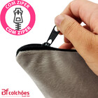 Kit 4 Capa Almofada Decorativa Com Ziper Suede 30x50 Bf Colch