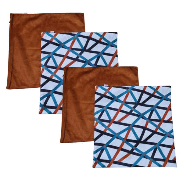 Kit 4 Capa Almofadas Suede 45x45 Ziper Invisivel - Magic Enxo