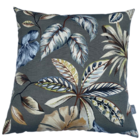 Kit 4 Capa De Almofada Belize Folhagens Fundo Cinza Impermeáv