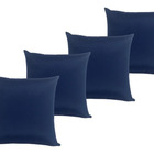 Kit 4 Capa De Almofada Belize Lisa Azul Impermeável 45cmx45cm