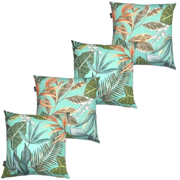 Kit 4 Capa De Almofada Estmpa Digital Impermeável Antimofo An