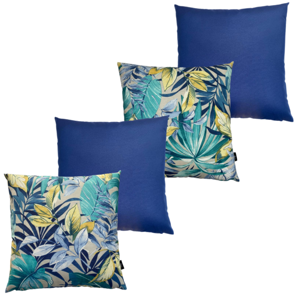 Kit 4 Capa De Almofada Impermeável Antimofo Antiácaro Folhage