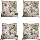 Kit 4 Capa De Almofada Impermeável Estampa Digital 100% Algod