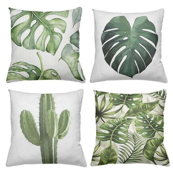 Kit 4 Capa De Almofadas 40x40cm Cacto Ii