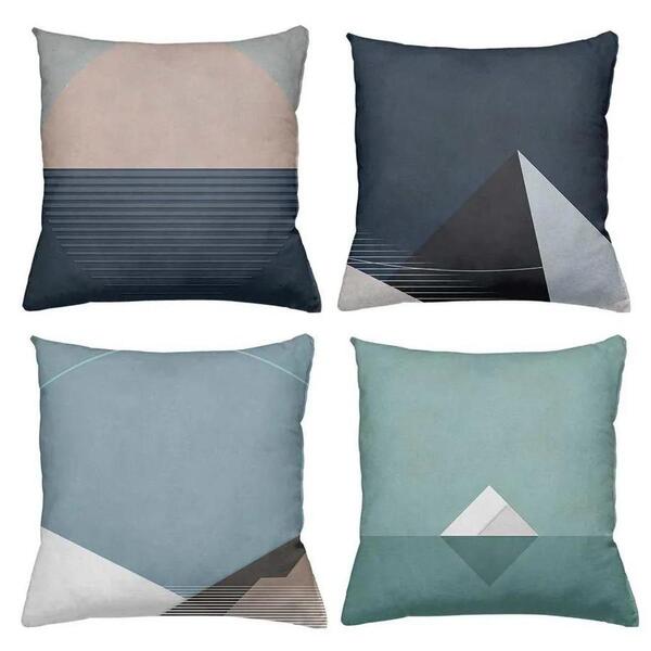 Kit 4 Capa De Almofadas Decorativas Personalizado 40x40cm Est