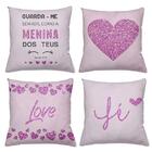 Kit 4 Capa De Almofadas Decorativas Personalizado 40x40cm Est