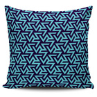 Kit 4 Capas Almofadas Decorativas Mandala Roxa E Azul 45x45cm