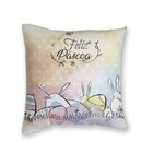 Kit 4 Capas Almofadas Decorativas Own Feliz Páscoa Colorida T