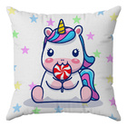 Kit 4 Capas Almofadas Decorativas Unicórnio 45x45 - Id Decor