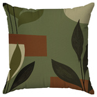 Kit 4 Capas Almofadas Floral Bege E Verde 45x45 - Id Decor