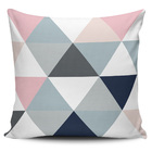 Kit 4 Capas Almofadas Rosa E Azul E Rosa Moderna 45x45cm