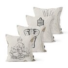 Kit 4 Capas De  Almofadas Decorativas Own Buda E Símbolos - 4