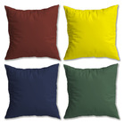 Kit 4 Capas De Almofada Cores Lisas