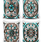 Kit 4 Capas De Almofada Estampada - 6