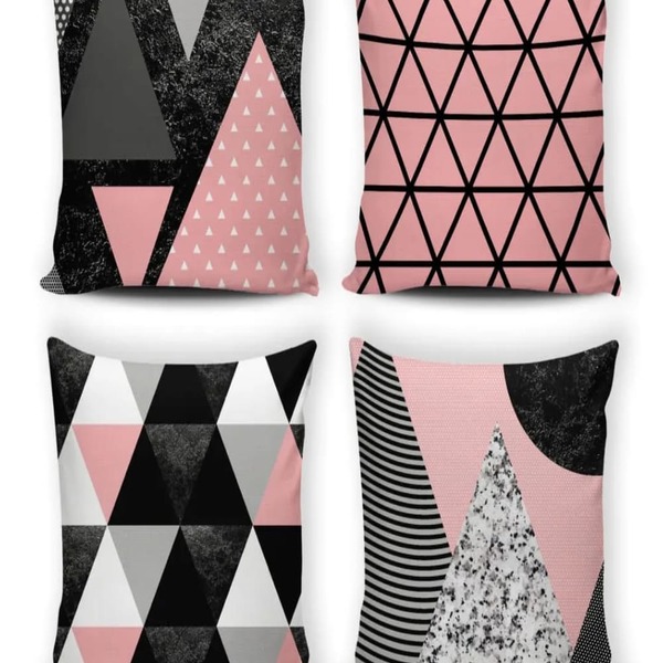 Kit 4 Capas De Almofada Estampada - 8