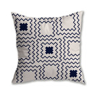 Kit 4 Capas De Almofada Geométrico Azul