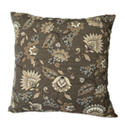 Kit 4 Capas De Almofada Impermeável Jacquard Floral Marrom 45