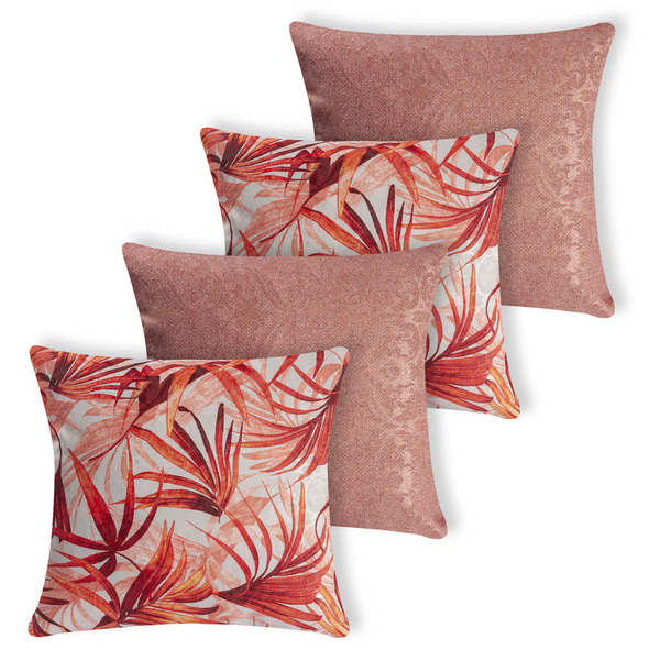 Kit 4 Capas De Almofada Jacquard Manchester - 1012