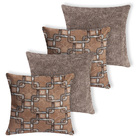 Kit 4 Capas De Almofada Jacquard Manchester - 1901