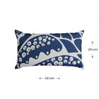 Kit 4 Capas De Almofada Velveteen Belchior Azul/branco/laranja