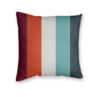 Kit 4 Capas De Almofadas Decorativas Listrada E Lisas Bordô E