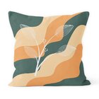 Kit 4 Capas De Almofadas Decorativas Own  Abstrata E Ramo - 4