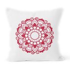 Kit 4 Capas De Almofadas Decorativas Own  Branca Com Mandalas