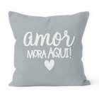 Kit 4 Capas De Almofadas Decorativas Own Amor Mora Aqui E Bic
