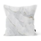 Kit 4 Capas De Almofadas Decorativas Own Branca Marmorizada -