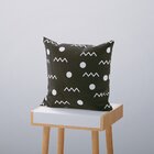 Kit 4 Capas De Almofadas Decorativas Own Branco E Preto Symbo