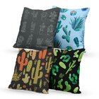 Kit 4 Capas De Almofadas Decorativas Own Cactos - 45x45 Cm