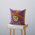 Kit 4 Capas De Almofadas Decorativas Own Caveira Mexicana Mul