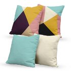 Kit 4 Capas De Almofadas Decorativas Own Colorful Geometric -