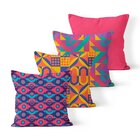 Kit 4 Capas De Almofadas Decorativas Own Colorida E Lisa Rosa