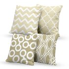 Kit 4 Capas De Almofadas Decorativas Own Com Estampa Geométri
