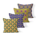 Kit 4 Capas De Almofadas Decorativas Own Estampa Colorida - 4