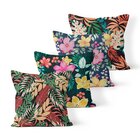 Kit 4 Capas De Almofadas Decorativas Own Estampa Flores E Cos