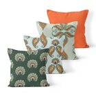 Kit 4 Capas De Almofadas Decorativas Own Estampa Folhas Color