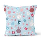 Kit 4 Capas De Almofadas Decorativas Own Feliz Páscoa Azul E