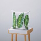 Kit 4 Capas De Almofadas Decorativas Own Folhas E Lisas Tons