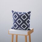 Kit 4 Capas De Almofadas Decorativas Own Geométricas Azul - 4